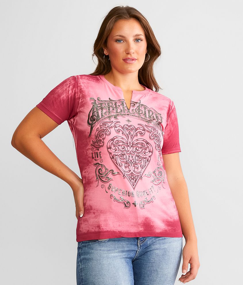 Affliction Feint Illusion T-Shirt front view