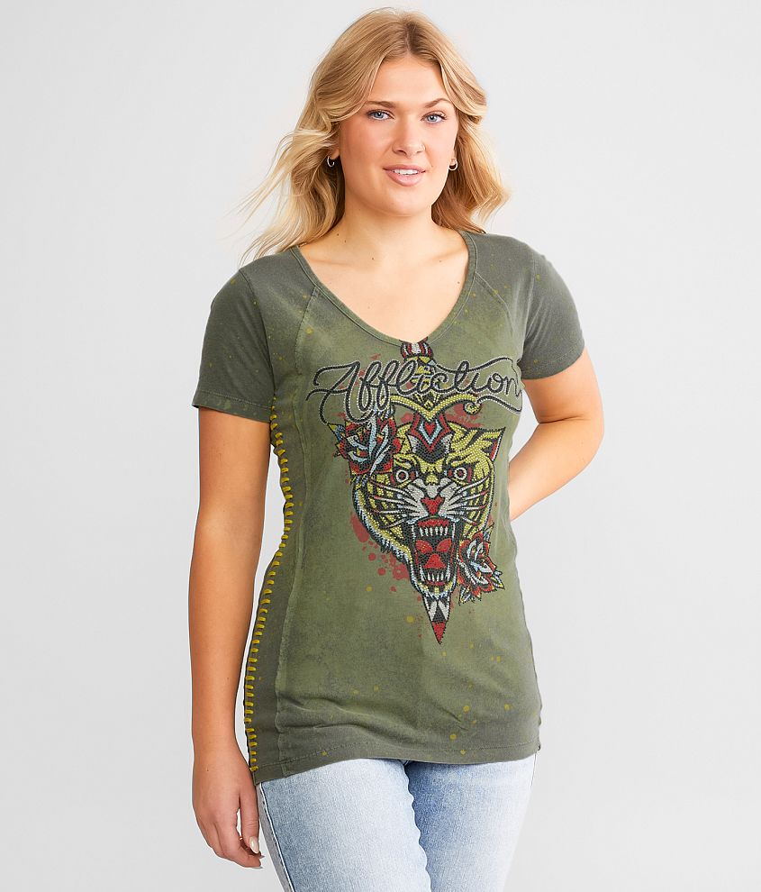 Affliction Alchemic Dagger T-Shirt front view