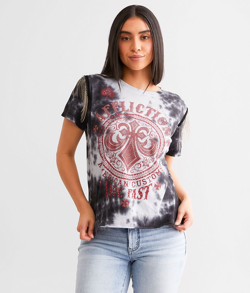 Affliction American Customs Battlefield T-Shirt - Women's T-Shirts in ...