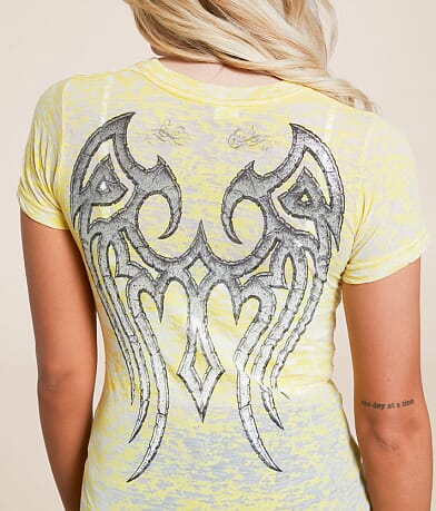 Affliction Death Blade Burnout T-Shirt misc detail 1 view