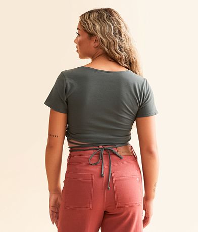 Affliction Shrike Cropped T-Shirt back view