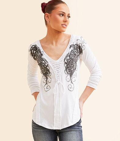 Affliction Lovington Top front view