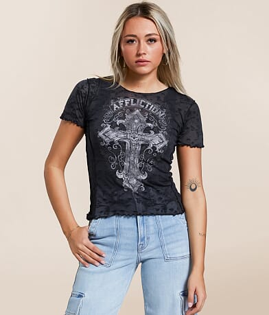 Affliction Saint Germain Baby T-Shirt front view