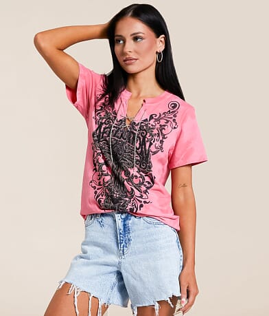 Affliction Wichita Gold T-Shirt front view