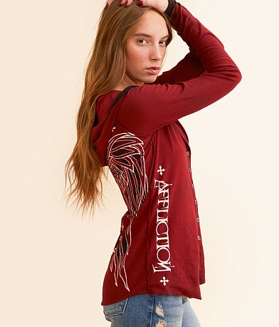Affliction Victorian Hooded Shirt FULL_RIGHT_SIDE