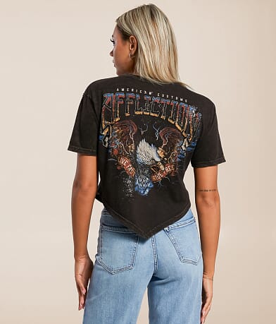 Affliction American Customs Shredded Pavement T-Shirt back view