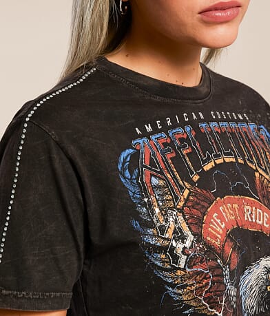 Affliction American Customs Shredded Pavement T-Shirt misc detail 2 view
