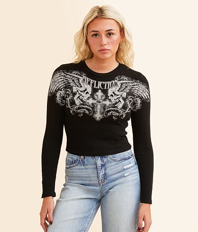 Affliction Winged Up Cropped Thermal FULL_RIGHT_SIDE