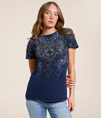 Affliction Daisetta T-Shirt front view