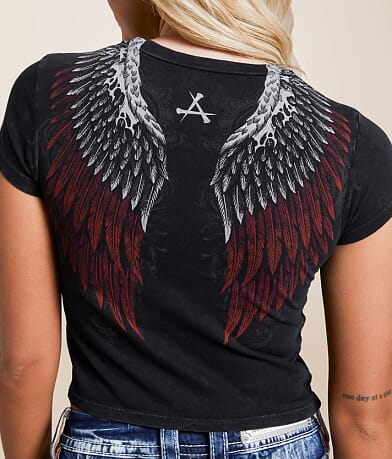 Affliction Astral Force Cropped T-Shirt misc detail 1 view