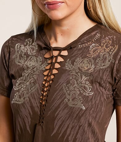 Affliction Danica Rose T-Shirt misc detail 2 view