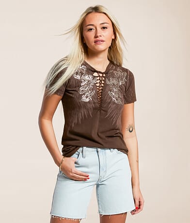 Affliction Danica Rose T-Shirt front view