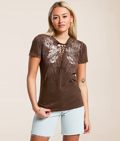 Affliction Danica Rose T-Shirt full right side view
