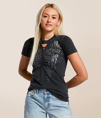 Affliction Angelic Wings T-Shirt front view
