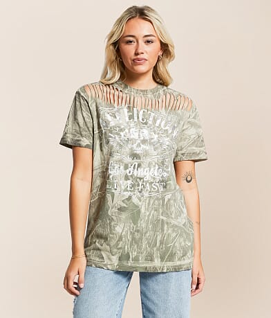 Affliction American Customs Davey Jones T-Shirt full left side view