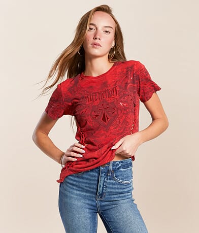 Affliction Fleuresque T-Shirt front view