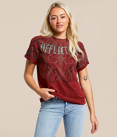 Affliction Divine Sorrow T-Shirt front view
