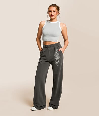 Affliction Aristocrat Wide Leg Pant front view