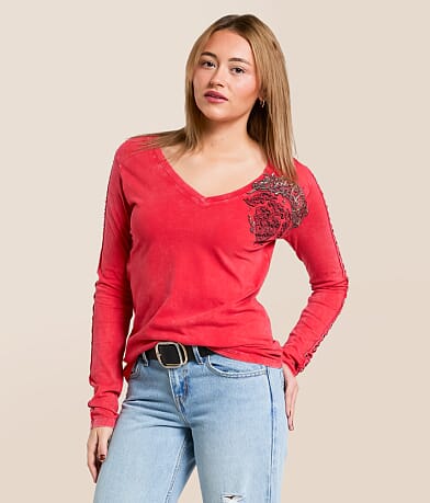 Affliction Feint Illusion T-Shirt front view