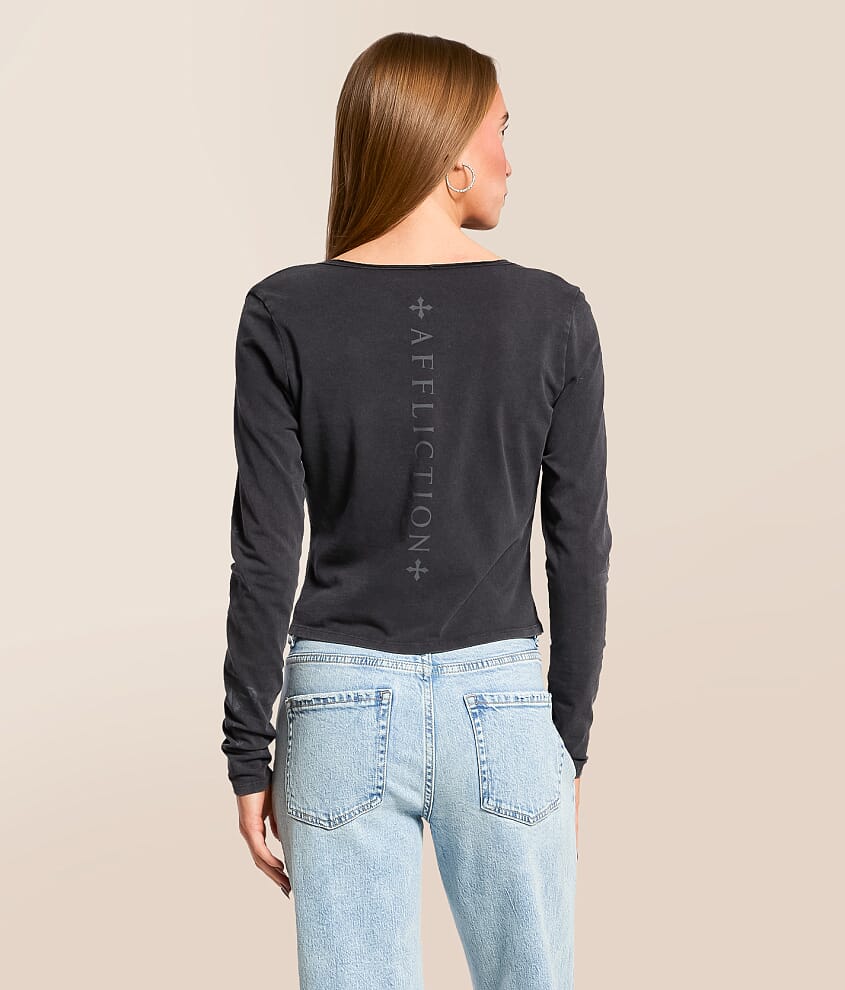 Scale Cut-Out Cropped Top