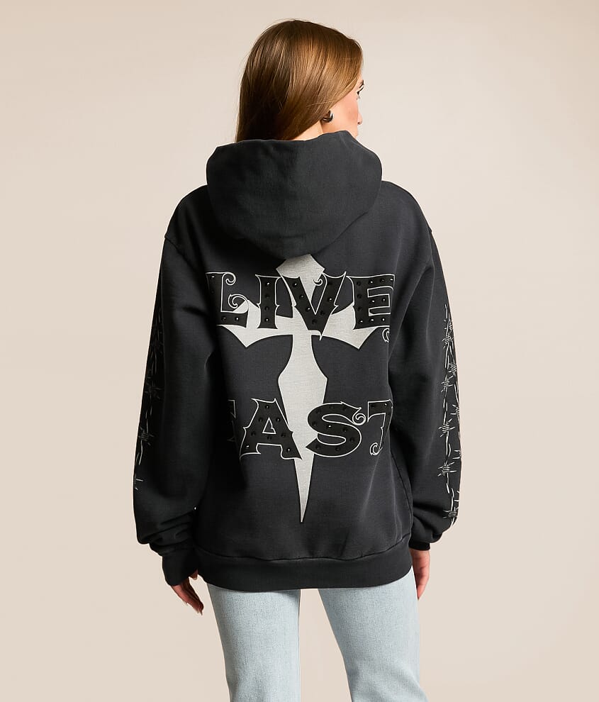 Black Night Hooded Sweatshirt - thumbnail 2