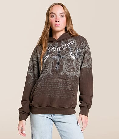 Affliction Sparrow Hooded Sweatshirt front view