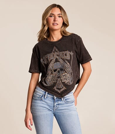 Affliction American Customs Hollow Point Hanky T-Shirt front view