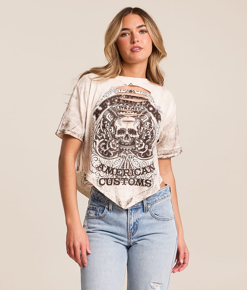 Piston Spade Dusk Cropped Hanky T-Shirt