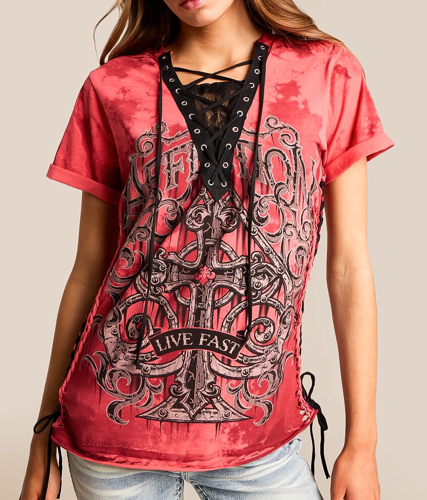 Requiem Steel Lace T-Shirt - thumbnail 5