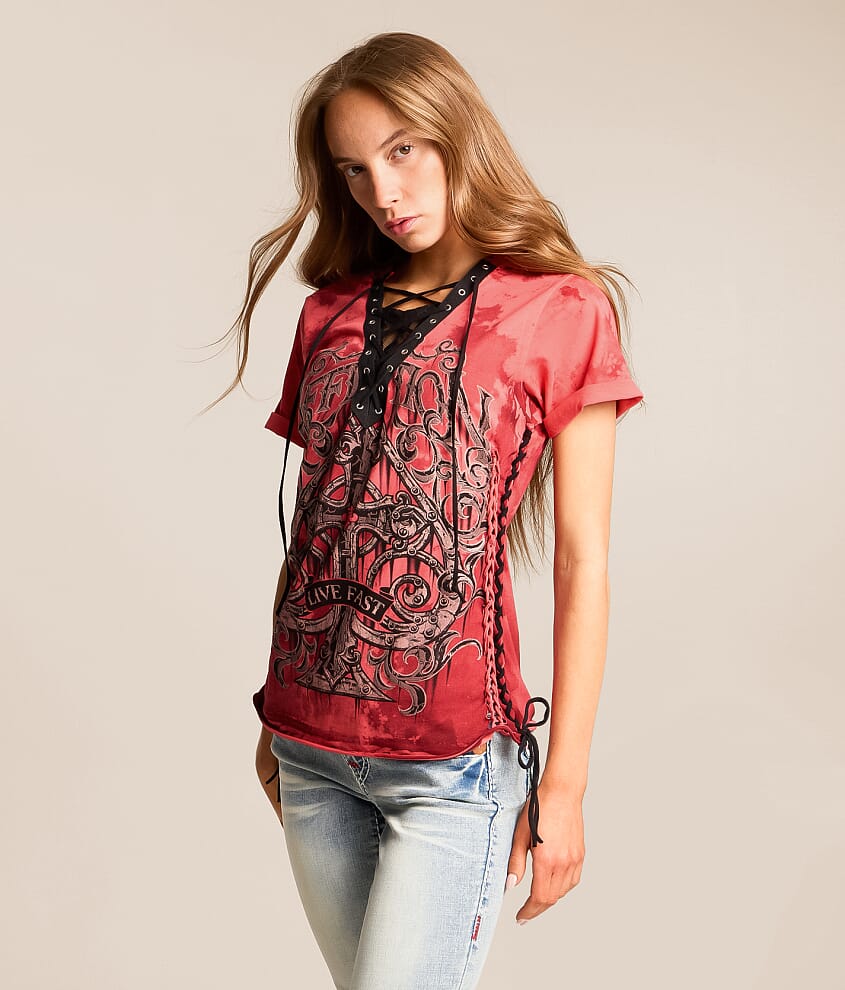 Requiem Steel Lace T-Shirt - thumbnail 2