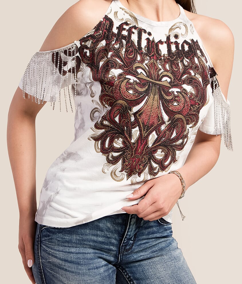 Serenity Cold Shoulder T-Shirt - thumbnail 5