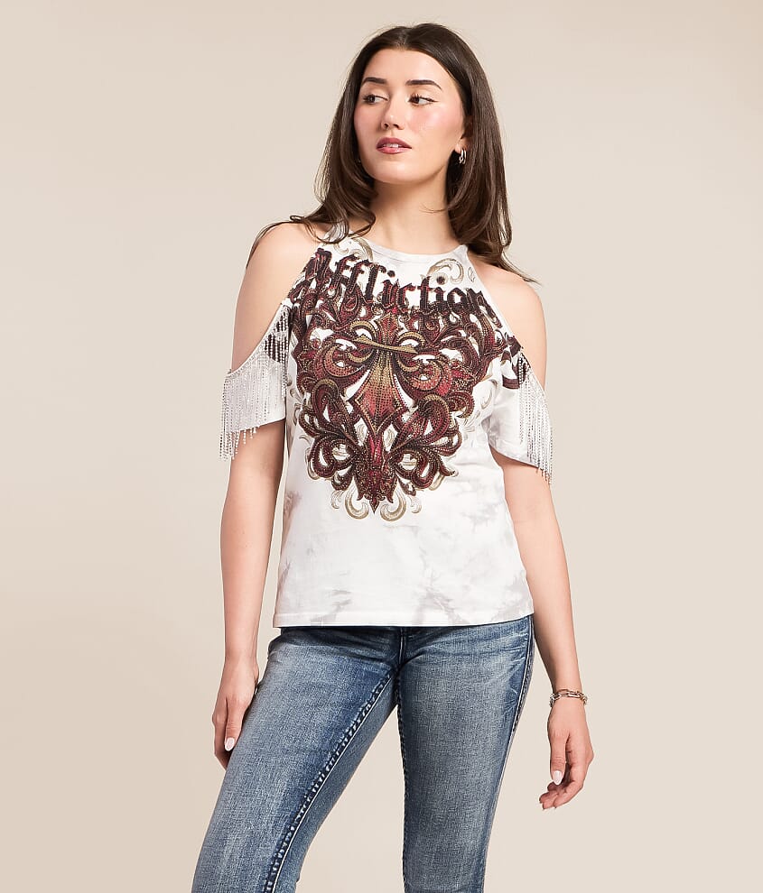 Serenity Cold Shoulder T-Shirt - thumbnail 2