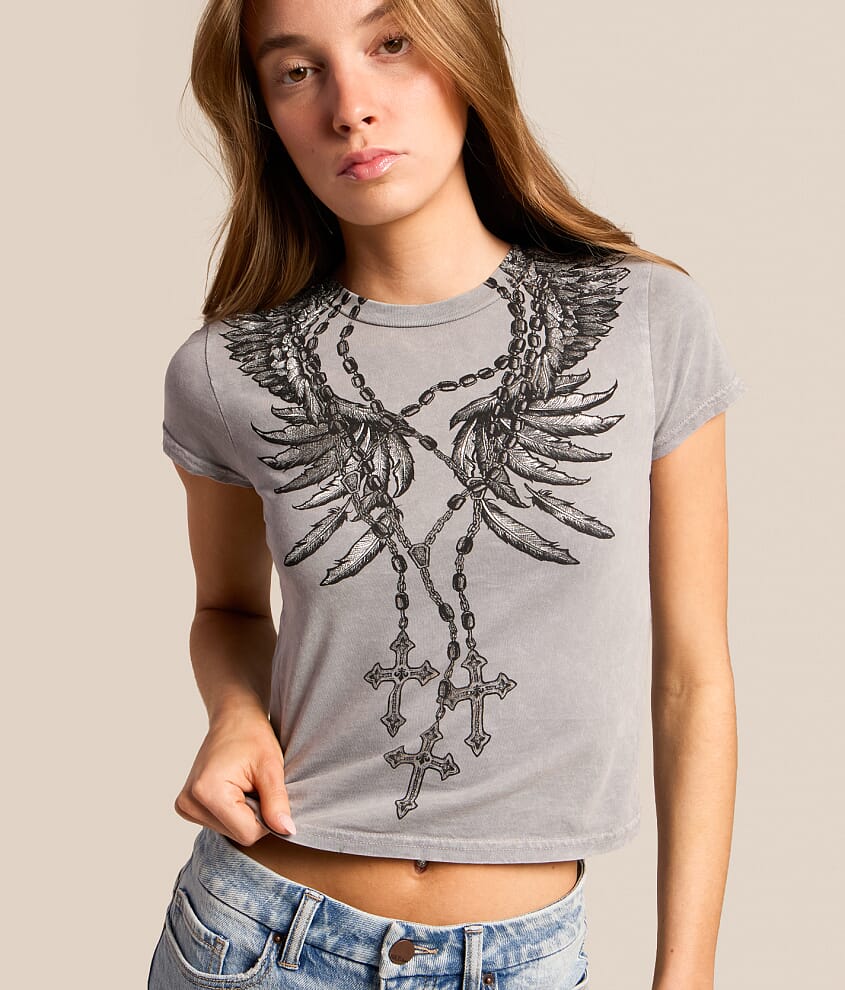 Rosary Of Life Cropped T-Shirt - thumbnail 4