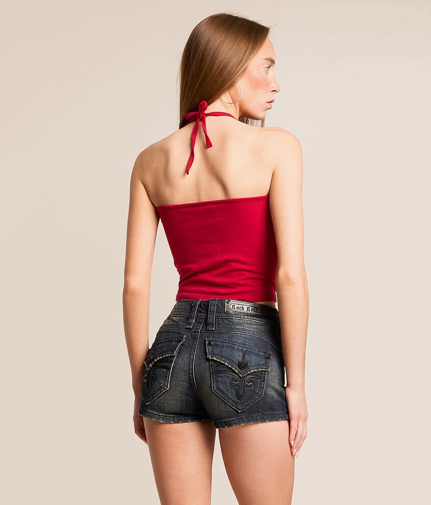 Saint Germain Cropped Halter Tank Top - thumbnail 2