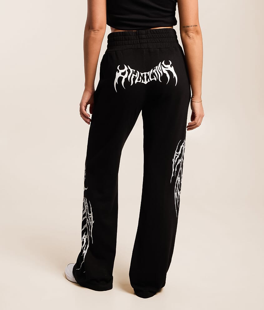 Liquid Signify Rhinestone Wide Leg Sweatpant - thumbnail 4