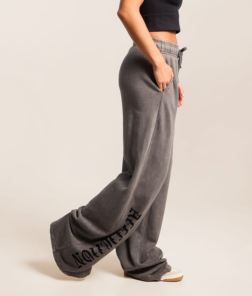 Stone Grail Studded Wide Leg Sweatpant - thumbnail 3
