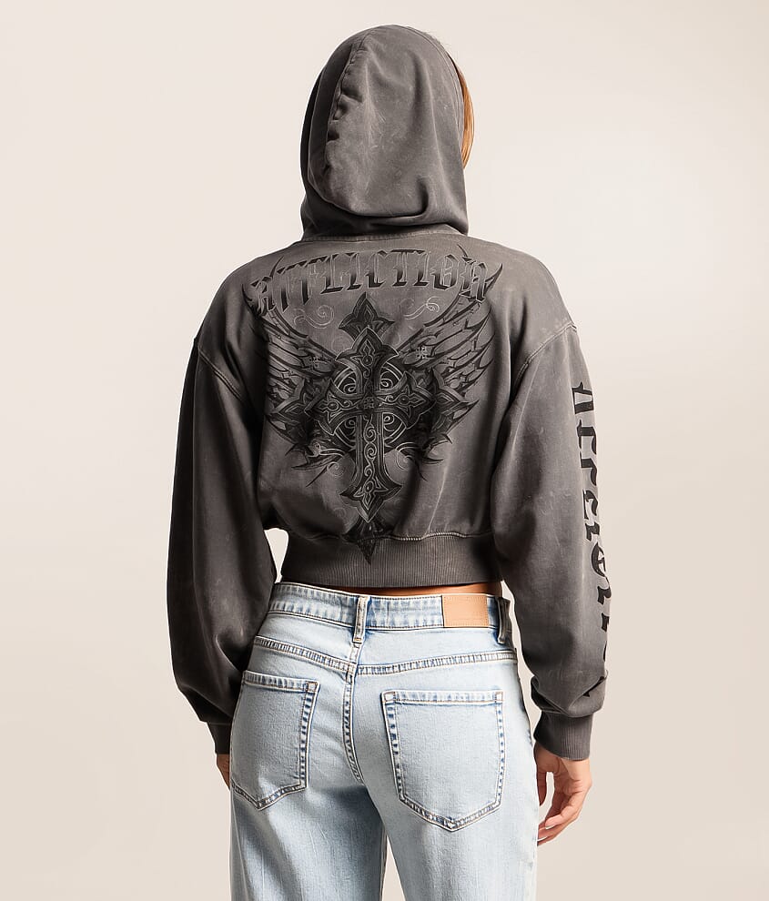 Stone Grail Cropped Hoodie - thumbnail 3