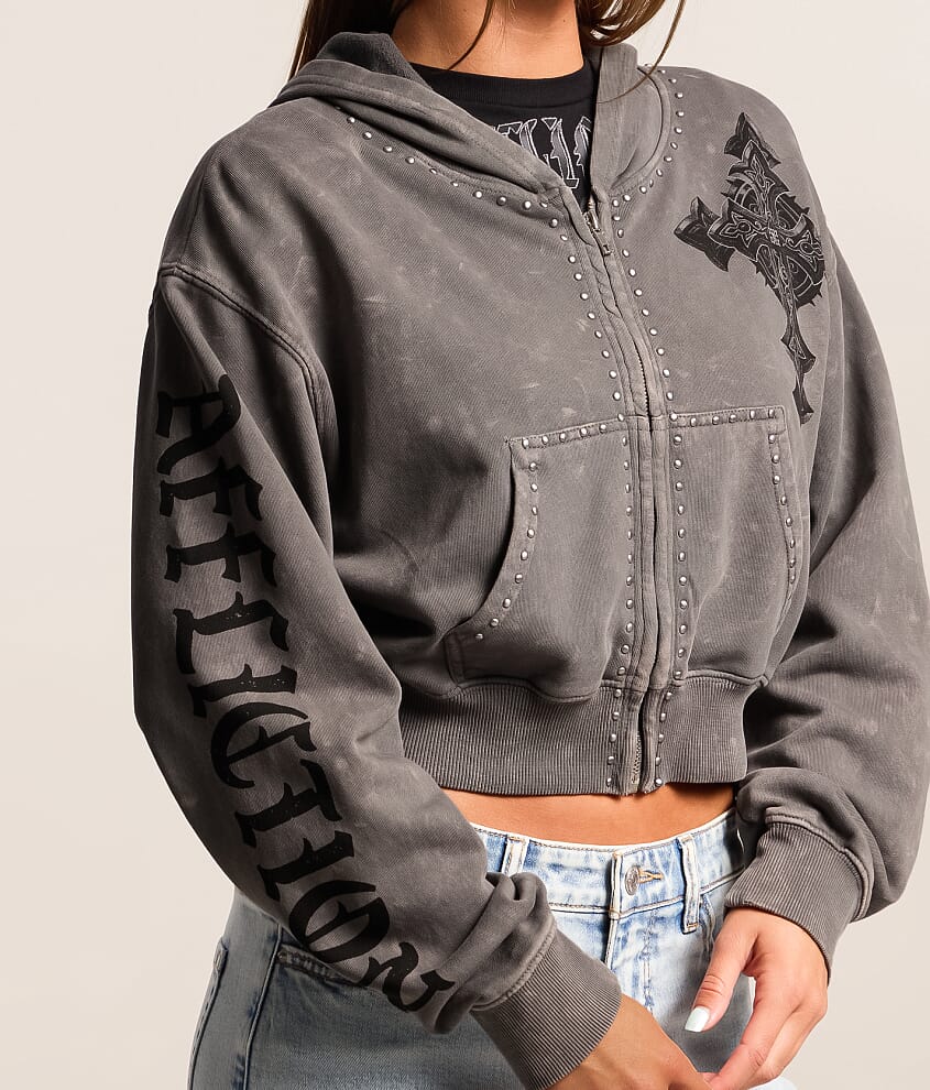Stone Grail Cropped Hoodie - thumbnail 4