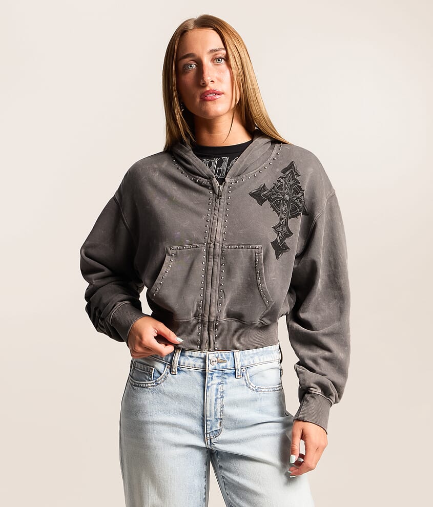 Stone Grail Cropped Hoodie - thumbnail 2