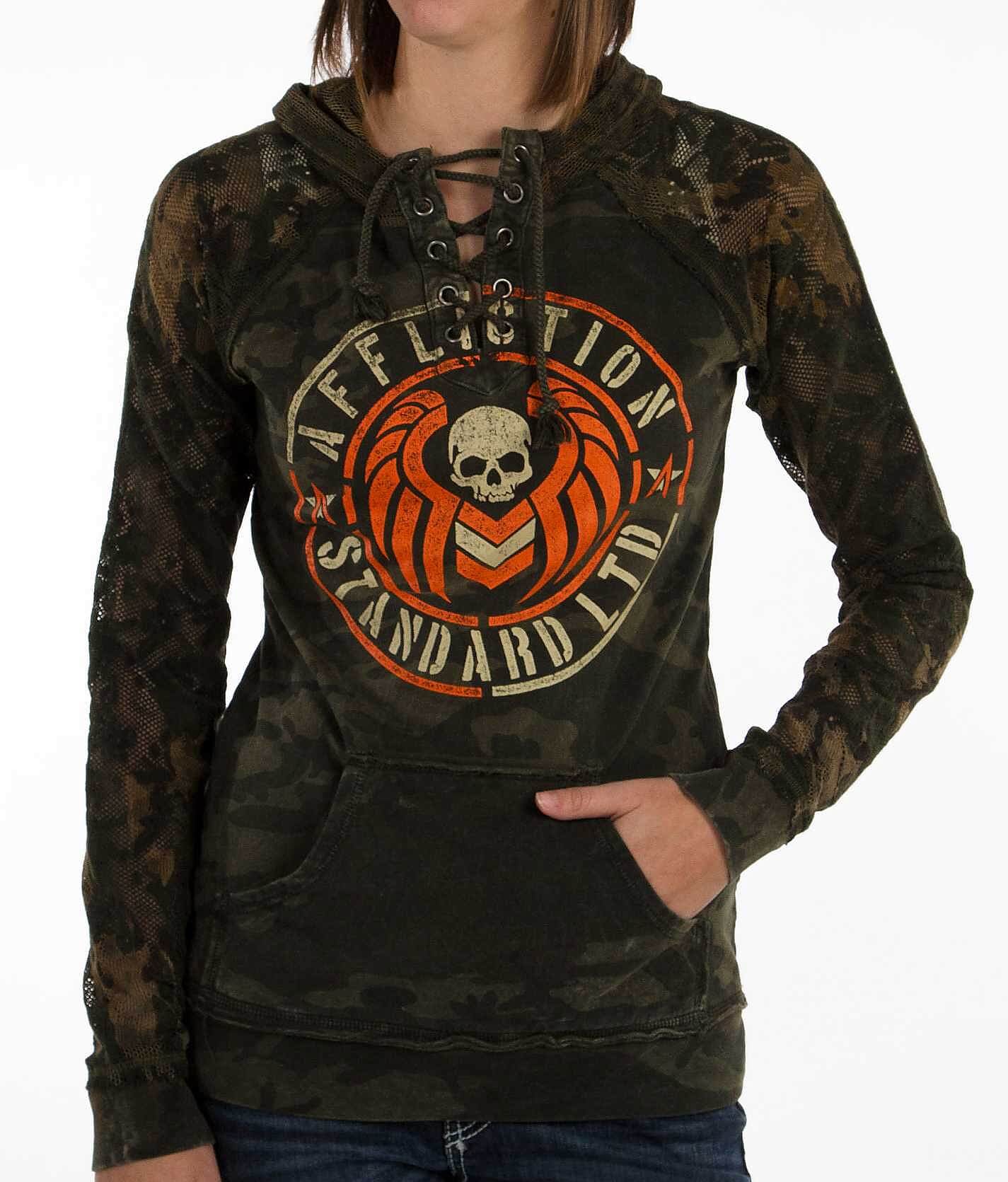 affliction hoodie womens