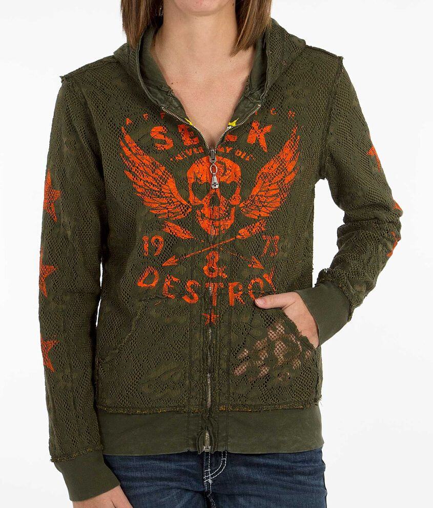 Affliction Seek &#38; Destroy Sweatshirt front view
