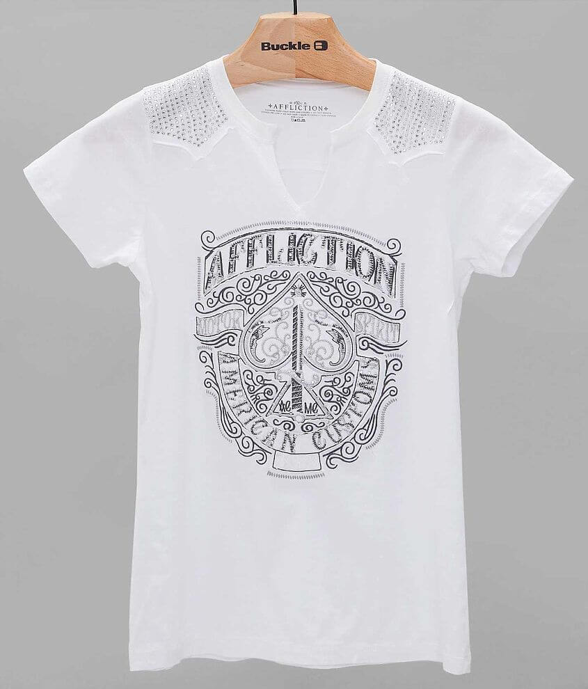 Affliction American Customs Spade T-Shirt front view