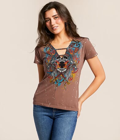 Affliction Screaming Heat T-Shirt front view