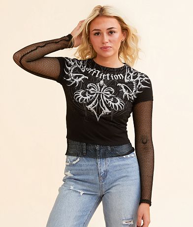 Affliction Skeleton T-Shirt front view