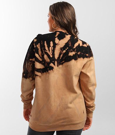 Gilded Intent Oversized Tie Dye Crew Sweatshirt back view