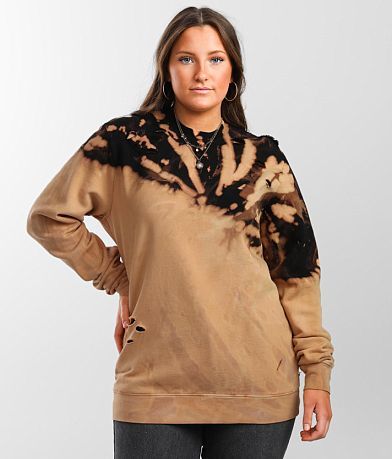 Gilded Intent Oversized Tie Dye Crew Sweatshirt full right side view