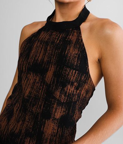 Gilded Intent Chloe Halter Tank Top misc detail 1 view