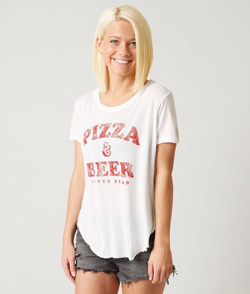 Chillionaire Pizza &#38; Beer Never Fear T-Shirt front view