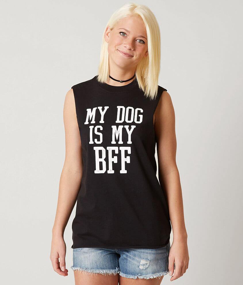 Chillionaire My Dog Is My Bff Tank Top front view