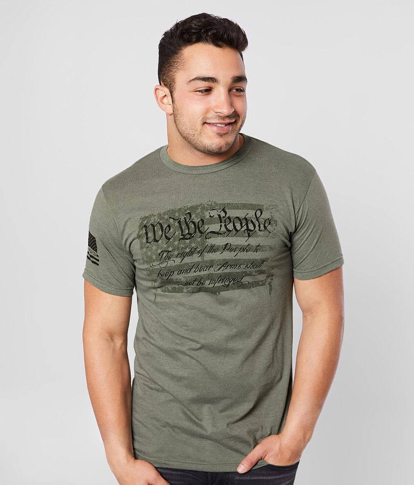 Howitzer We The People T-Shirt - Men's T-Shirts in Olive Heather | Buckle